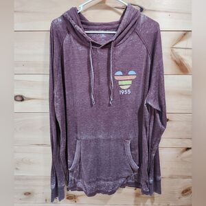 Disneyland Burgundy Hoodie Size 2XL